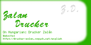 zalan drucker business card
